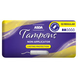 ASDA ASDA Regular Non-Applicator Tampons 32- Buy online at McGrocer