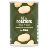 ASDA canned new potatoes peeled in water 300g - British product