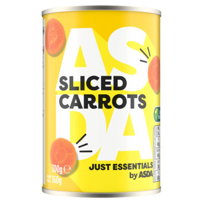 ASDA sliced carrots in water 300g - British product