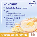 Aptamil Creamed Banana Porridge 125g - British product
