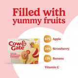 Cow & Gate apple strawberry banana fruit pot 4x100g - British product