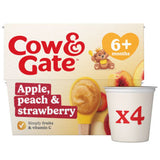ASDA Cow & Gate Apple Peach Strawberry Baby Food Pot 4x100g- Buy online at McGrocer