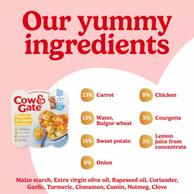 Cow & Gate Lemon Chicken & Vegetable Baby Food 230g - British product