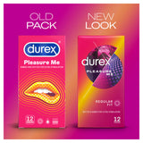 Durex Pleasure Me Ribbed and Dotted 12 Condoms
