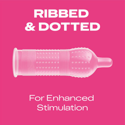 Durex Pleasure Me Ribbed and Dotted Condoms 12 Pack - British product