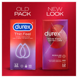 Durex Thin Feel Extra Lubricated 12 Condoms