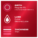 Durex Thin Feel Extra Lubricated 12 Condoms