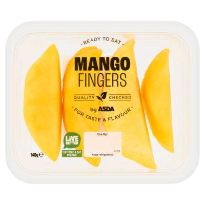 ASDA ASDA Saftige & Søte Mangostrimler Frukt Snack 140g - Kjøp online hos McGrocer