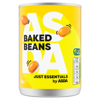 ASDA Just Essentials Baked Beans 410g, UK version