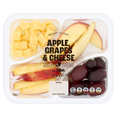 ASDA Mild og Sprø Eple, Druer og Ost Avkjølt Snack 150g