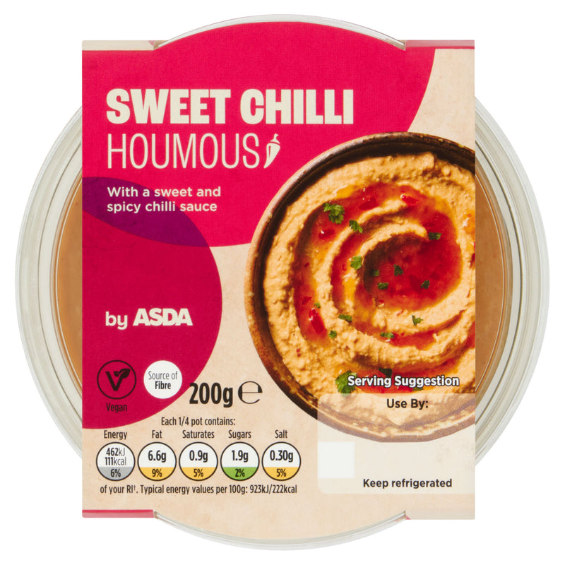 ASDA Sweet Chilli Houmous dip 200g - British product