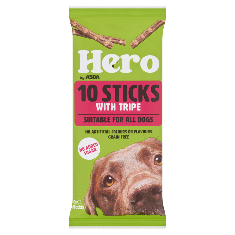 ASDA Hero dog treats with tripe 60g, UK version
