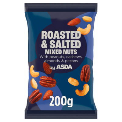 ASDA Roasted & Salted Mixed Nuts 200g - British product