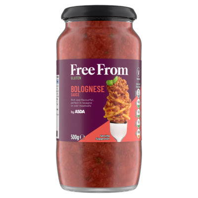 ASDA gluten-free bolognese sauce 500g - British product