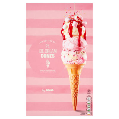 ASDA 21 ice cream cones - British product