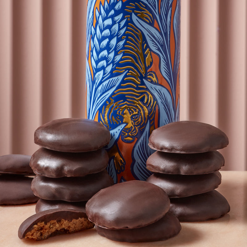 Fortnum's Gingerlossus dark chocolate stem ginger biscuits 600g - British product