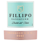 Fillipo Sansovino Prosecco Rosé 75cl British product