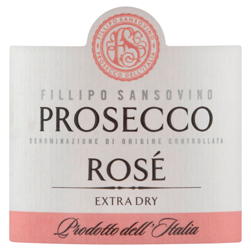 Fillipo Sansovino Prosecco Rosé Miniature 20cl - British product
