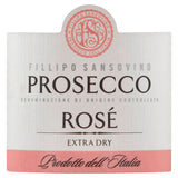 Fillipo Sansovino Prosecco Rosé Miniature 20cl - British product