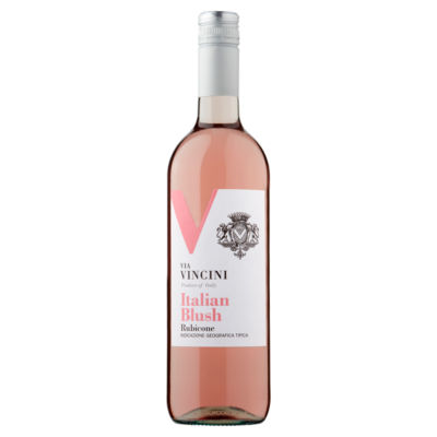 Via Vincini Italian Blush Rubicone Rose Wine 75cl