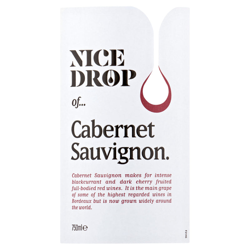 Nice Drop Cabernet Sauvignon red wine 75cl, imported from the UK