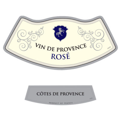 Cotes de Provence Rosé wine 75cl, imported from the UK