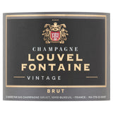 Louvel Fontaine Champagne Vintage Brut 75cl, UK version