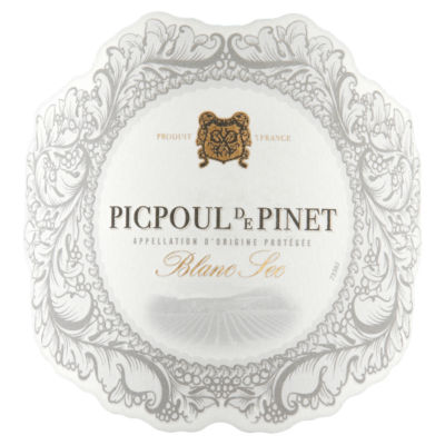 Picpoul de Pinet blanc sec wine 75cl, imported from the UK