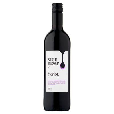 Nice Drop Merlot red wine 750ml, imported from the UK