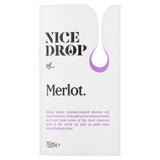 Nice Drop Merlot red wine 750ml, imported from the UK