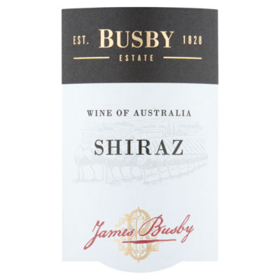 Busby Estate Shiraz red wine 75cl - British product