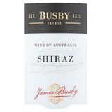 Busby Estate Shiraz red wine 75cl - British product