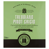 Trebbiano Pinot Grigio boxed wine 2.25 litres, imported from the UK
