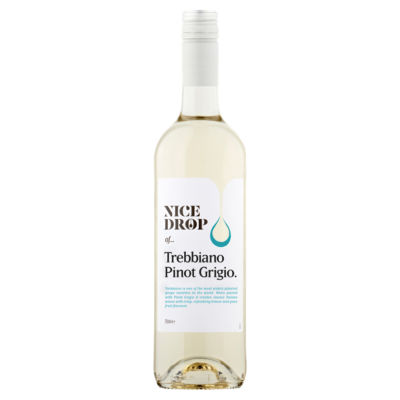 Nice Drop Trebbiano Pinot Grigio white wine 75cl, imported from the UK