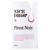 Nice Drop wine Pinot Noir 75cl bottle (British brand)