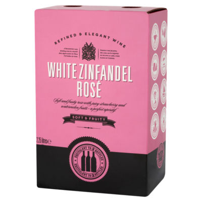 White Zinfandel Rose Wine 2.25 Litres (British brand)