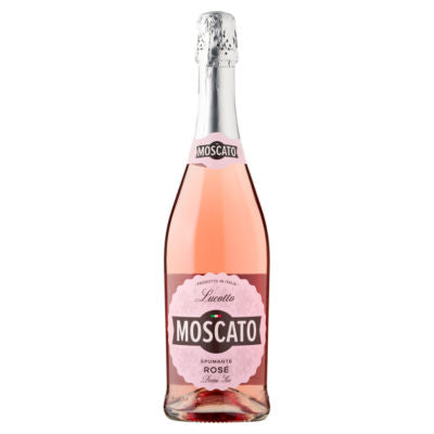 Lucotto Moscato Spumante Rosé 75cl, imported from the UK