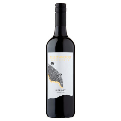 Yellowwood red Merlot wine 75cl (British brand)