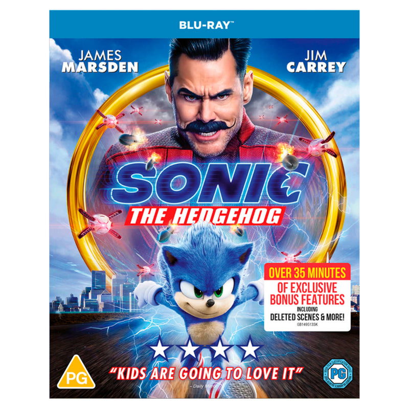 Sonic the Hedgehog Blu-ray disc (British brand)