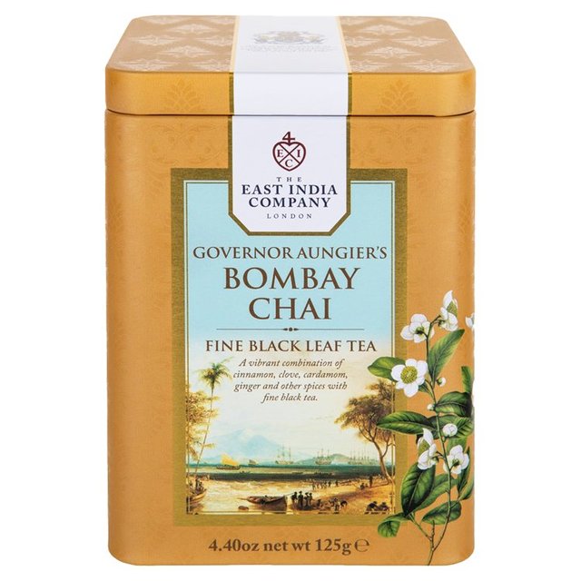 The East India Company Governor Aungier's Bombay Chai Black Loose Tea Caddy   125g GOODS M&S