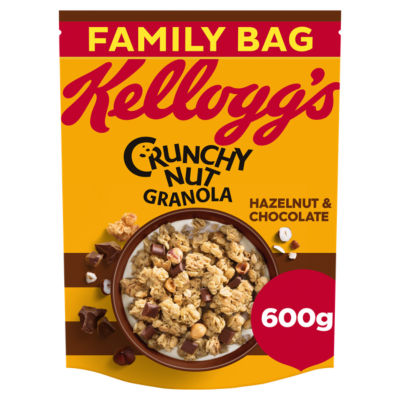 Kellogg's Crunchy Nut Hazelnut & Chocolate Granola 600g, UK version