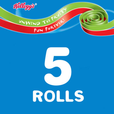 Kellogg's fruit snack rolls Strawberry & Apple 5x17g, UK version