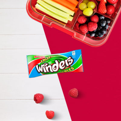 Kellogg's fruit snack rolls Strawberry & Apple 5x17g, UK version