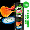 Pringles sharing crisps hot sour cream flavour 160g, imported from the UK