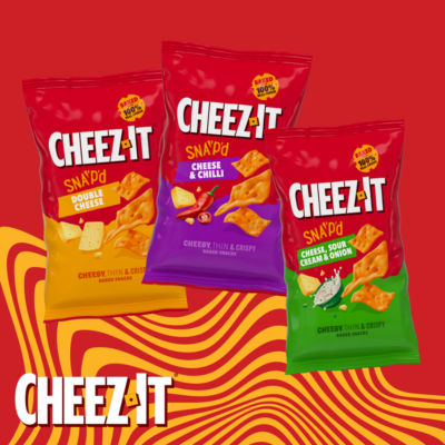 Cheez-It cheese chilli thin crispy baked snack 150g, UK version