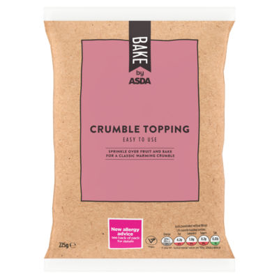 ASDA Bake Crumble Topping Mix 225g - British product