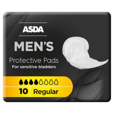 ASDA men's incontinence pads regular, UK version