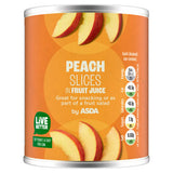 ASDA peach slices in fruit juice 213g, imported from the UK