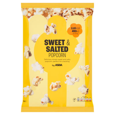 ASDA sweet and salted popcorn 100g - British product