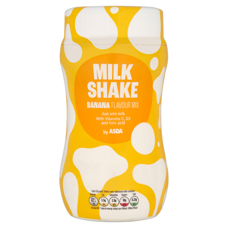 ASDA banana flavour milkshake powder 300g - British product